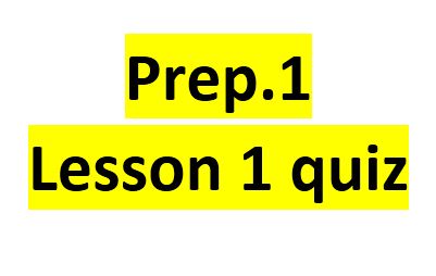 Lesson 1 | 117 Plays | Quizizz