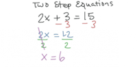 Two-Step Equations - Year 7 - Quizizz