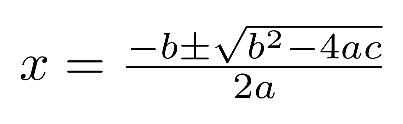 The Quadratic Formula 