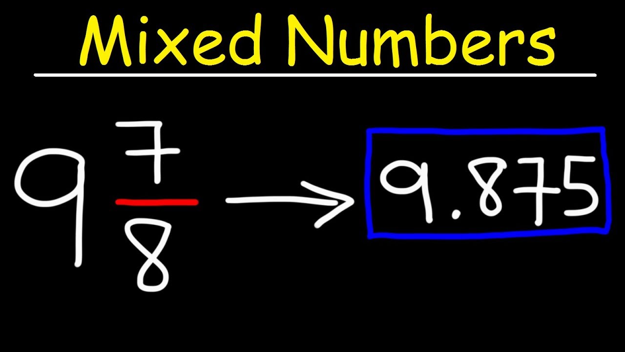 mixed numbers to decimals