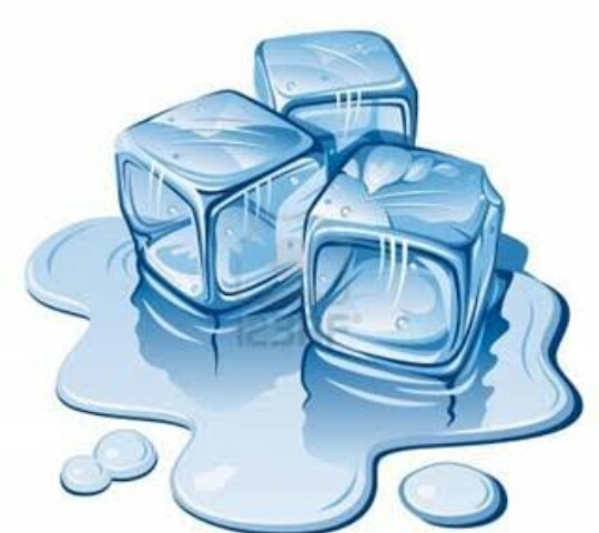 تغير ذوبان الثلج يعتبر من مكعب فيزيائي الماء وتحوله الى ذوبان مكعب