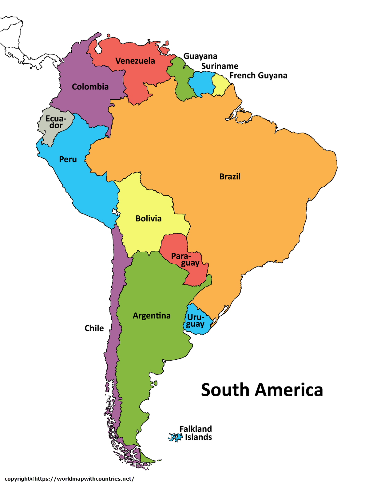 countries in south america - Grade 6 - Quizizz