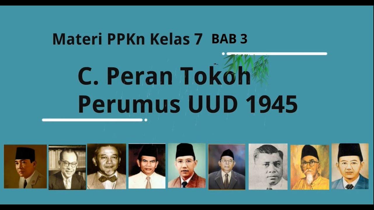 Peran Tokoh Perumus UUD 1945 pertanyaan & jawaban untuk kuis dan lembar soal - Quizizz