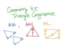 ASA, AAS, HL Triangle Congruency