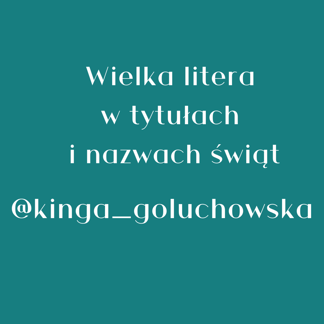 Wielkie litery w tytułach - Klasa 12 - Quiz