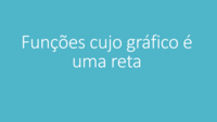 Gráficos e funções - Série 9 - Questionário