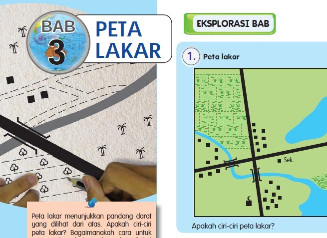 Bab 3 : Peta Lakar | Geography - Quizizz