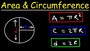 Area and Circumference of a circle quizziz