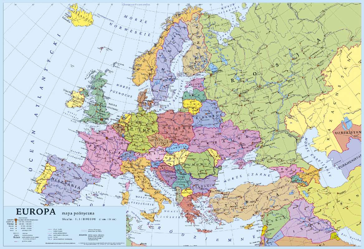 Europa Panstwa I Stolice Quiz Test Mapa Europy I Stolice - Margaret Wiegel