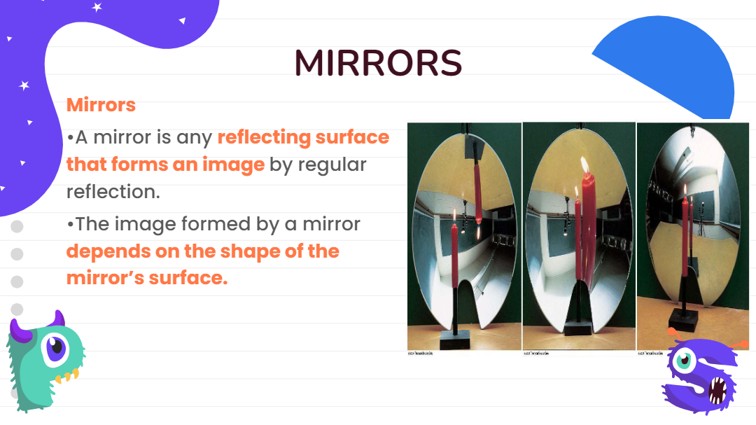 reflection and mirrors assignment quizlet