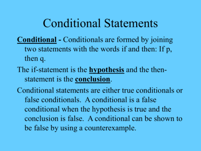 Conditional/Converse/Biconditional Statements - Quizizz