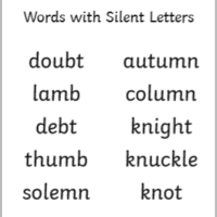 Silent Letters Flashcards - Quizizz