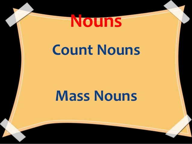 COUNT NOUN AND MASS NOUNS English Quizizz