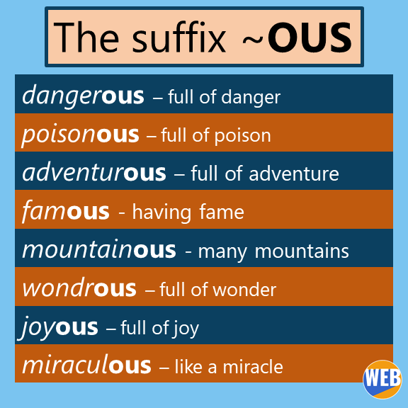 -ous suffix