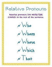 Relative Pronouns Flashcards - Quizizz