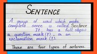 Sentence Structure - Grade 1 - Quizizz