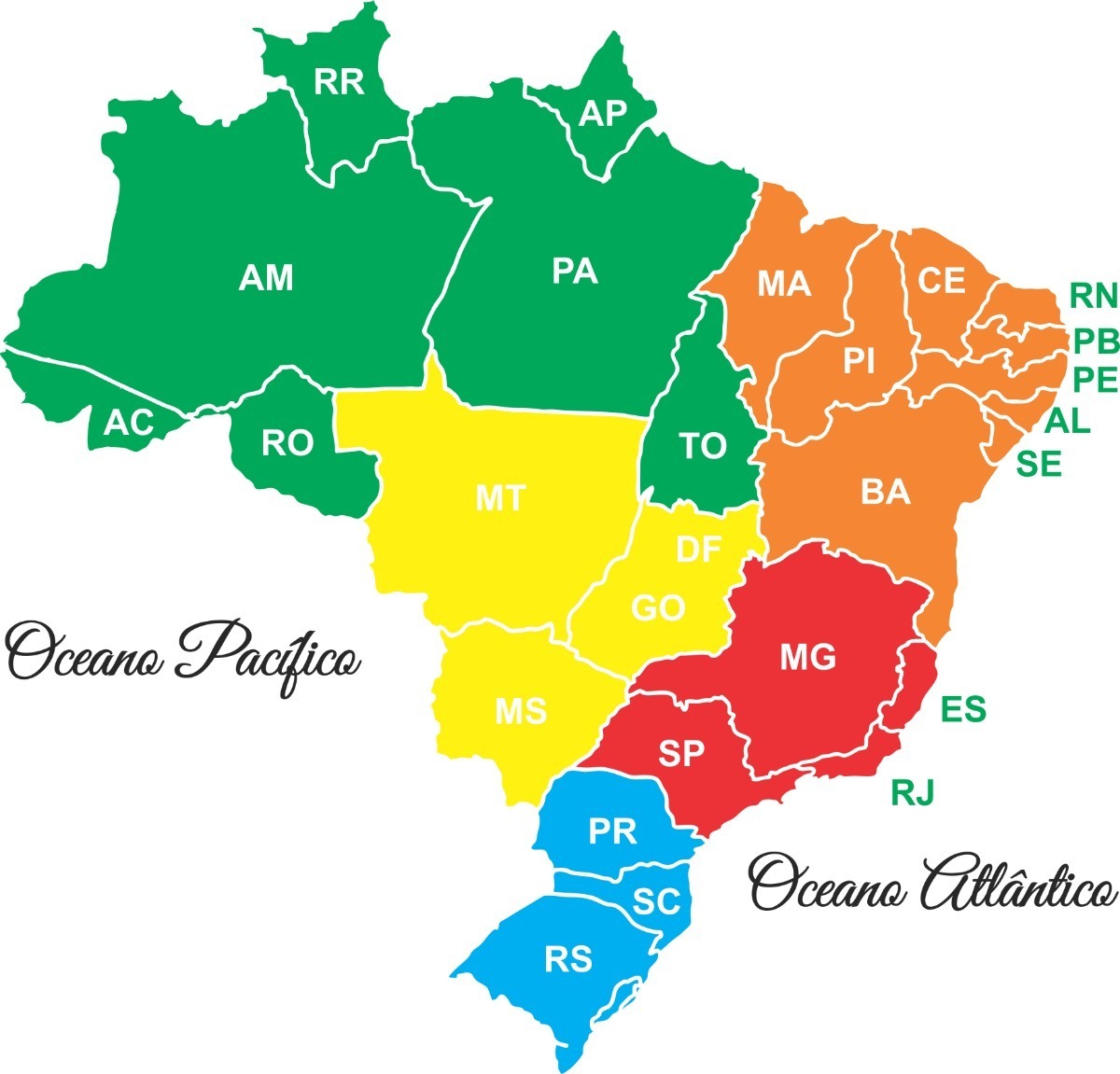 Estados, capitais do Brasil, orientação e localização. Quiz - Quizizz