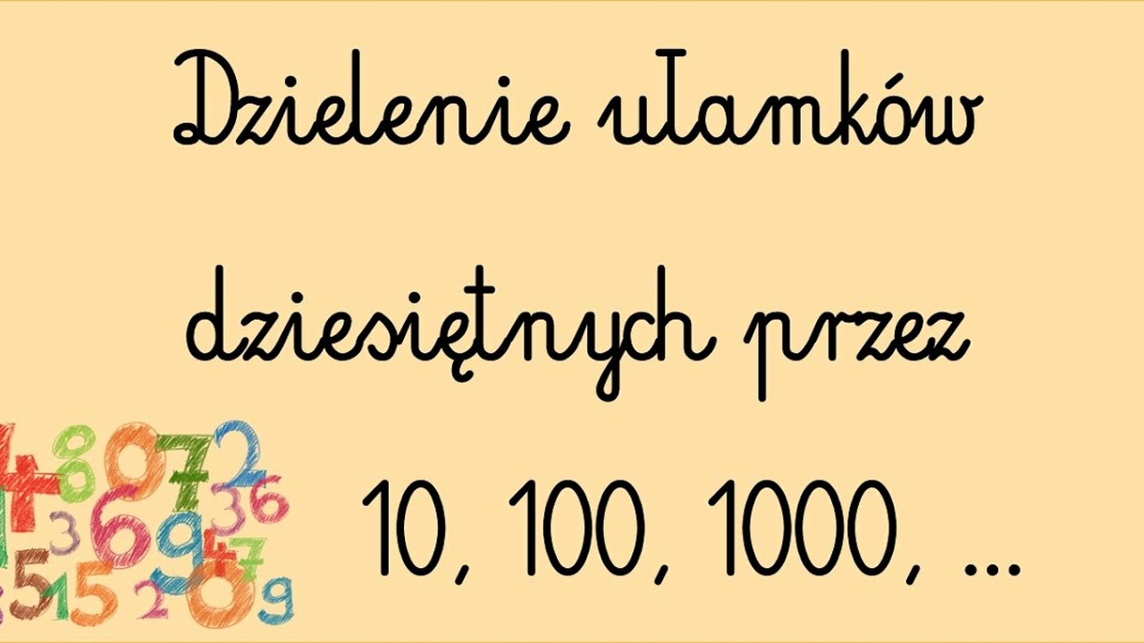 Dzielenie ułamków - Klasa 7 - Quiz