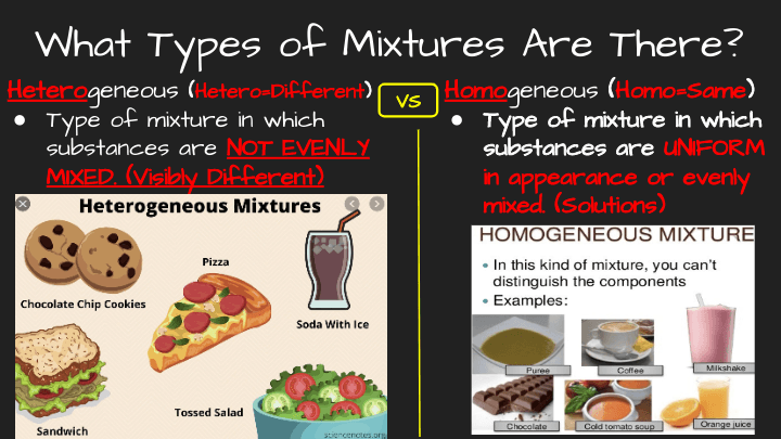 homogeneous mixture examples food
