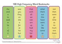 High Frequency Words - Class 1 - Quizizz