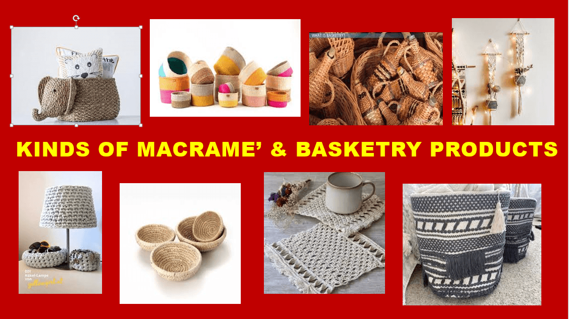 TLE 10 - MACRAME & BASKETRY PRODUCTS