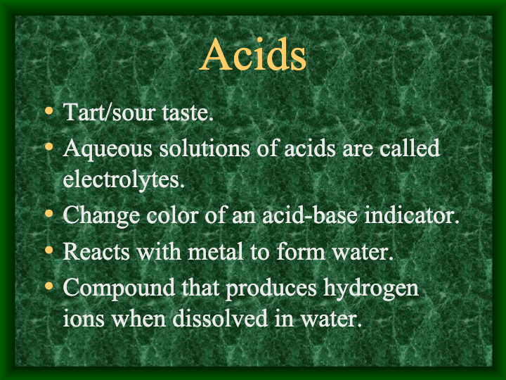 Unit 9 - Intro To Acids And Bases 