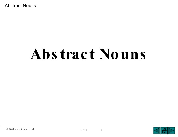 Abstract Nouns - Class 5 - Quizizz