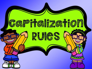 Words: Capitalization - Class 4 - Quizizz