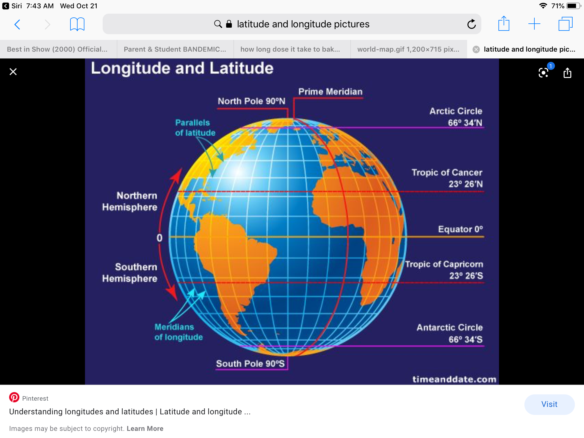 latitude and longitude - Class 4 - Quizizz