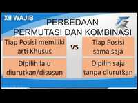 permutasi dan kombinasi - Kelas 12 - Kuis