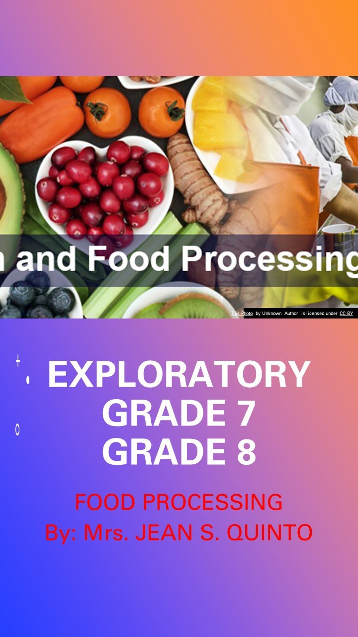 essay questions about food processing