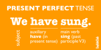 Present perfect ( talk about experiences)