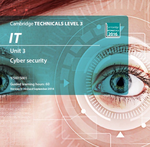 Unit 3 (cyber) Ocr Level 3 Technicals 