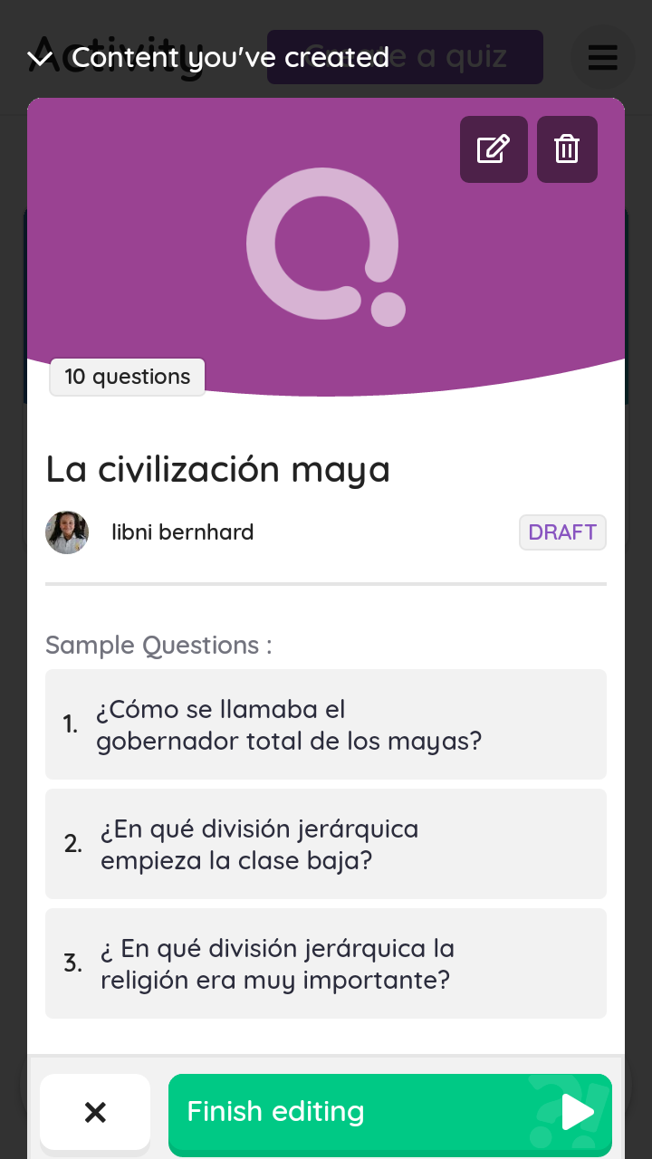 maya civilization - Class 1 - Quizizz