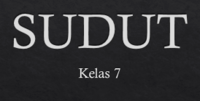 sudut tertulis - Kelas 7 - Kuis