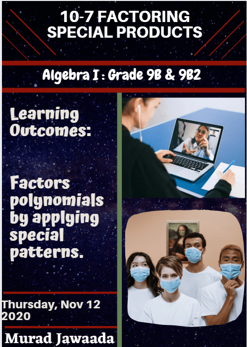 10-7 Factoring Special Products | Mathematics - Quizizz