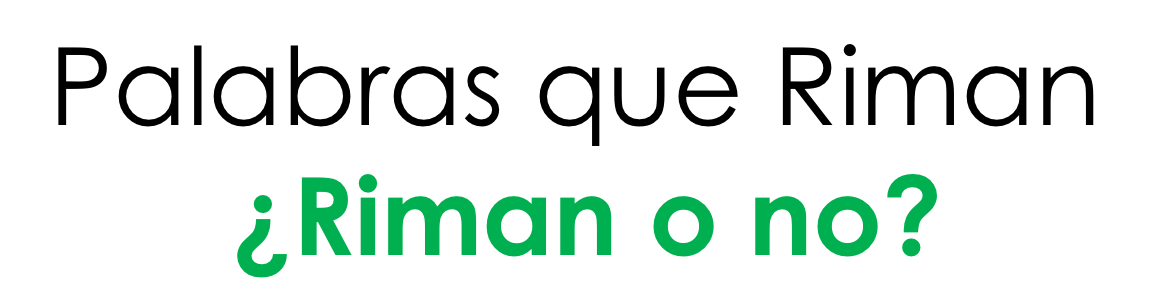 Palavras que rimam Flashcards - Questionário