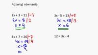 Równania dwuetapowe - Klasa 5 - Quiz