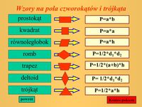 pole prostokątów i równoległoboków - Klasa 4 - Quiz