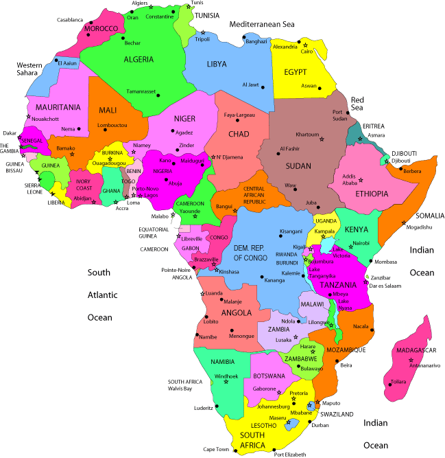countries in africa - Grade 12 - Quizizz