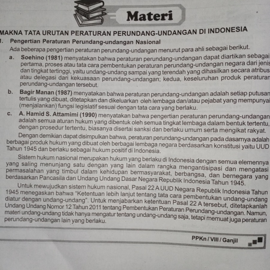 Makna Tata Urutan Perundang Undangan Di Indonesia Quizizz 