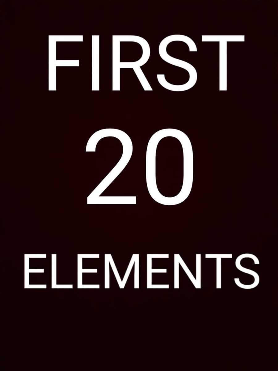 first-20-elements-230-plays-quizizz