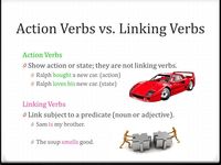 Linking Verbs - Year 7 - Quizizz