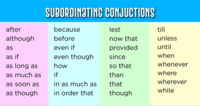 Subordinating Conjunctions 1 6K Plays Quizizz