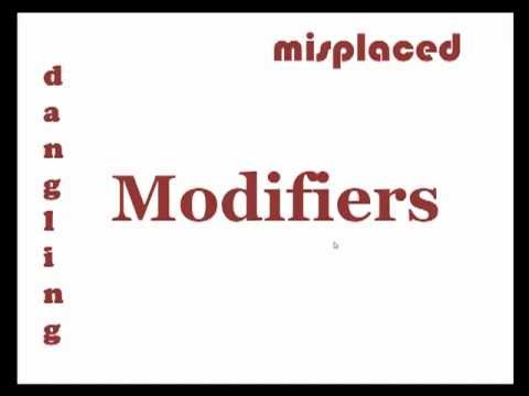 Misplaced and Dangling Modifiers - Grade 12 - Quizizz