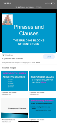 Phrases and Clauses - Year 6 - Quizizz