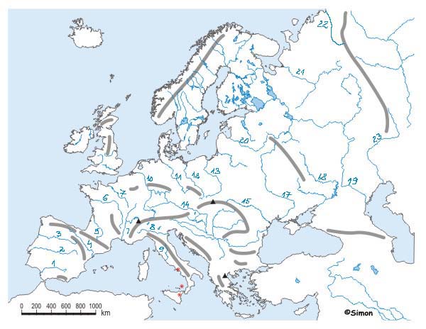 Európa folyói | Geography - Quizizz