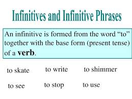 Infinitives and infinitive phrases. | 245 plays | Quizizz