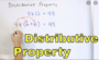 12/10: Distributive Property