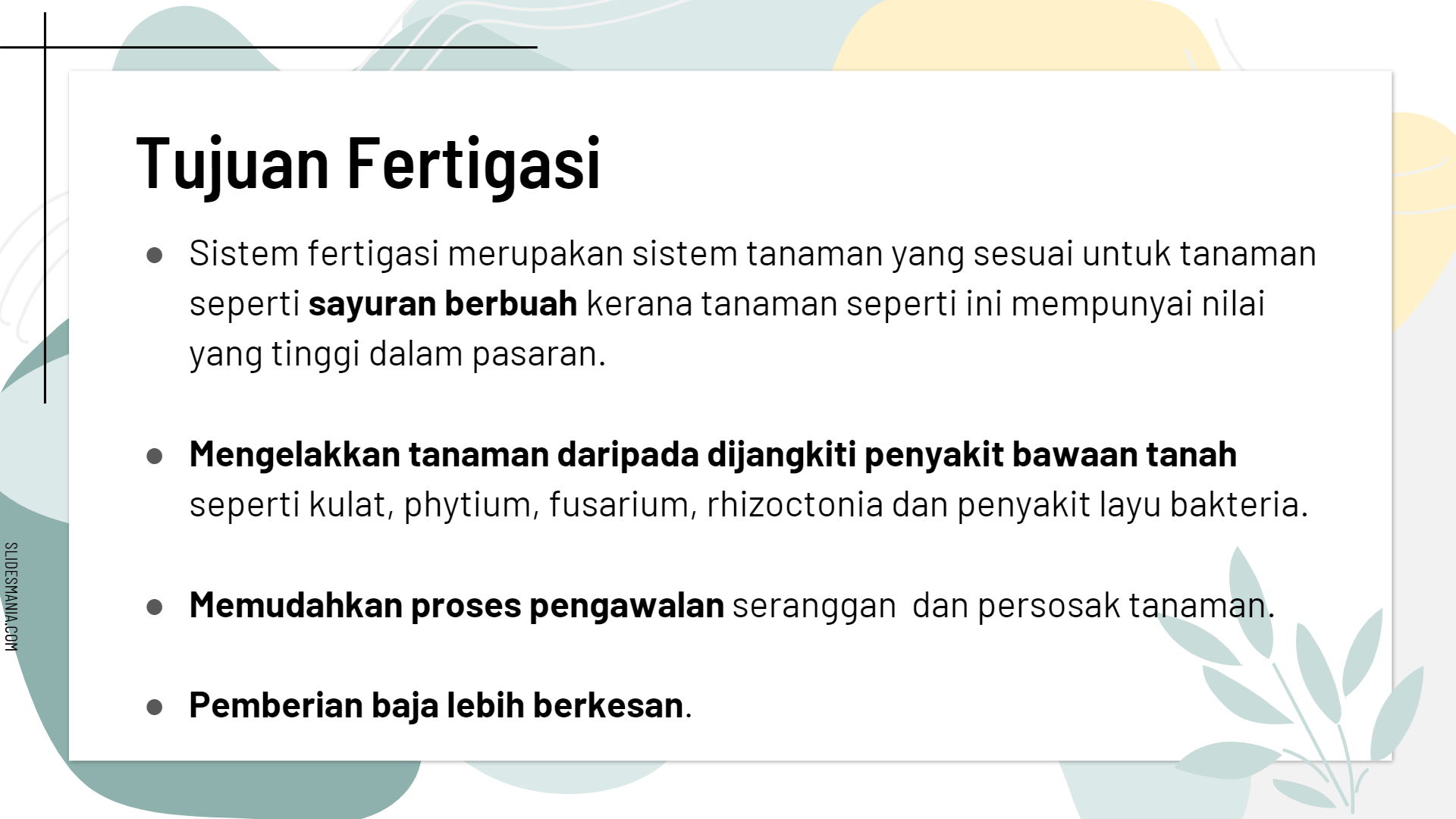 SISTEM FERTIGASI RBT TINGKATAN 1 LESTARI - Quizizz